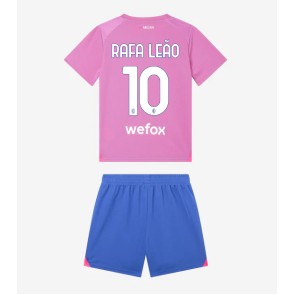 AC Milan Rafael Leao #10 Dětské Alternativní dres komplet 2023-24 Krátký Rukáv (+ trenýrky)